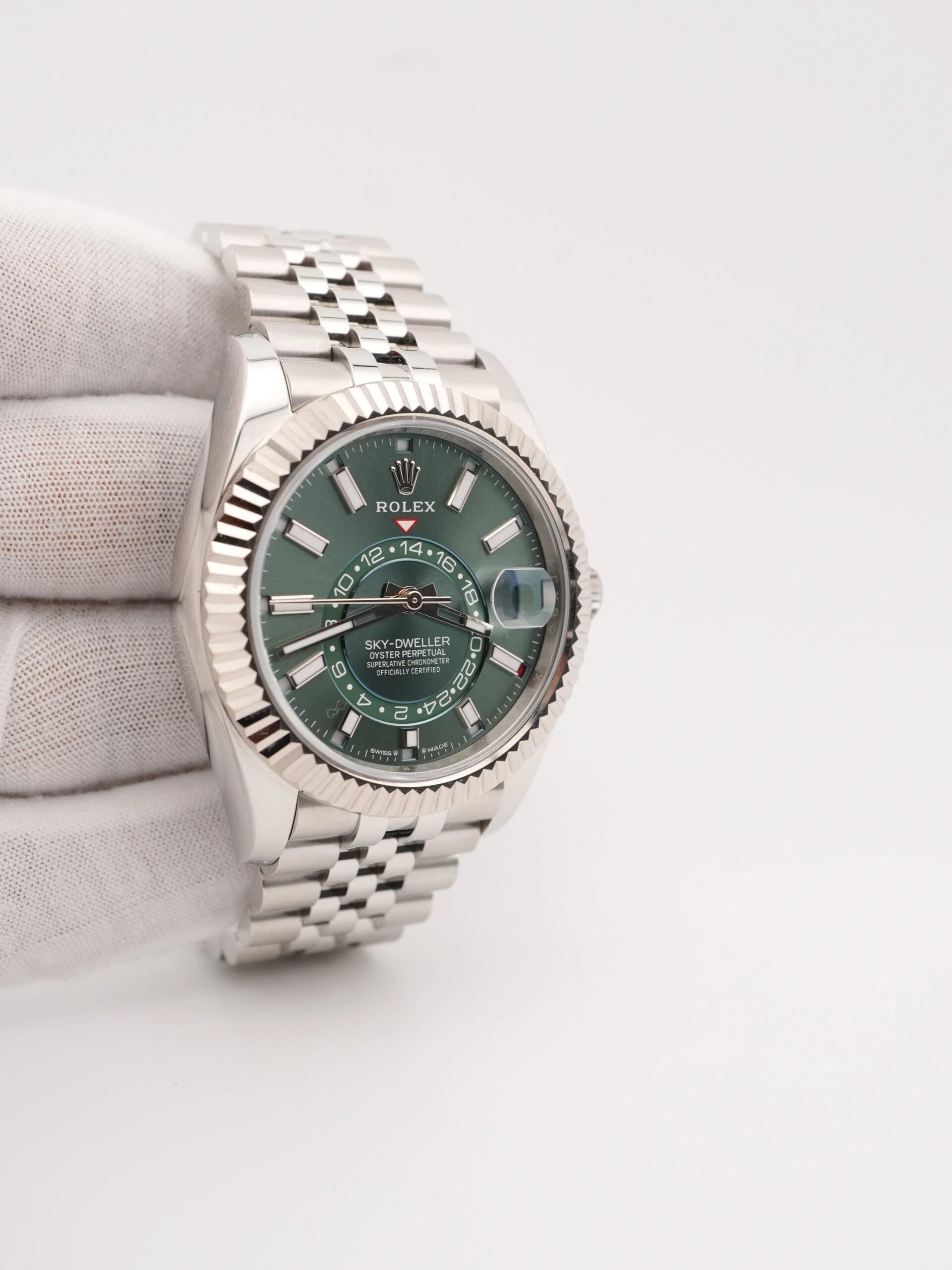 Rolex Sky-Dweller 42 mm / Mint Green – Jubilee - Imagem 9