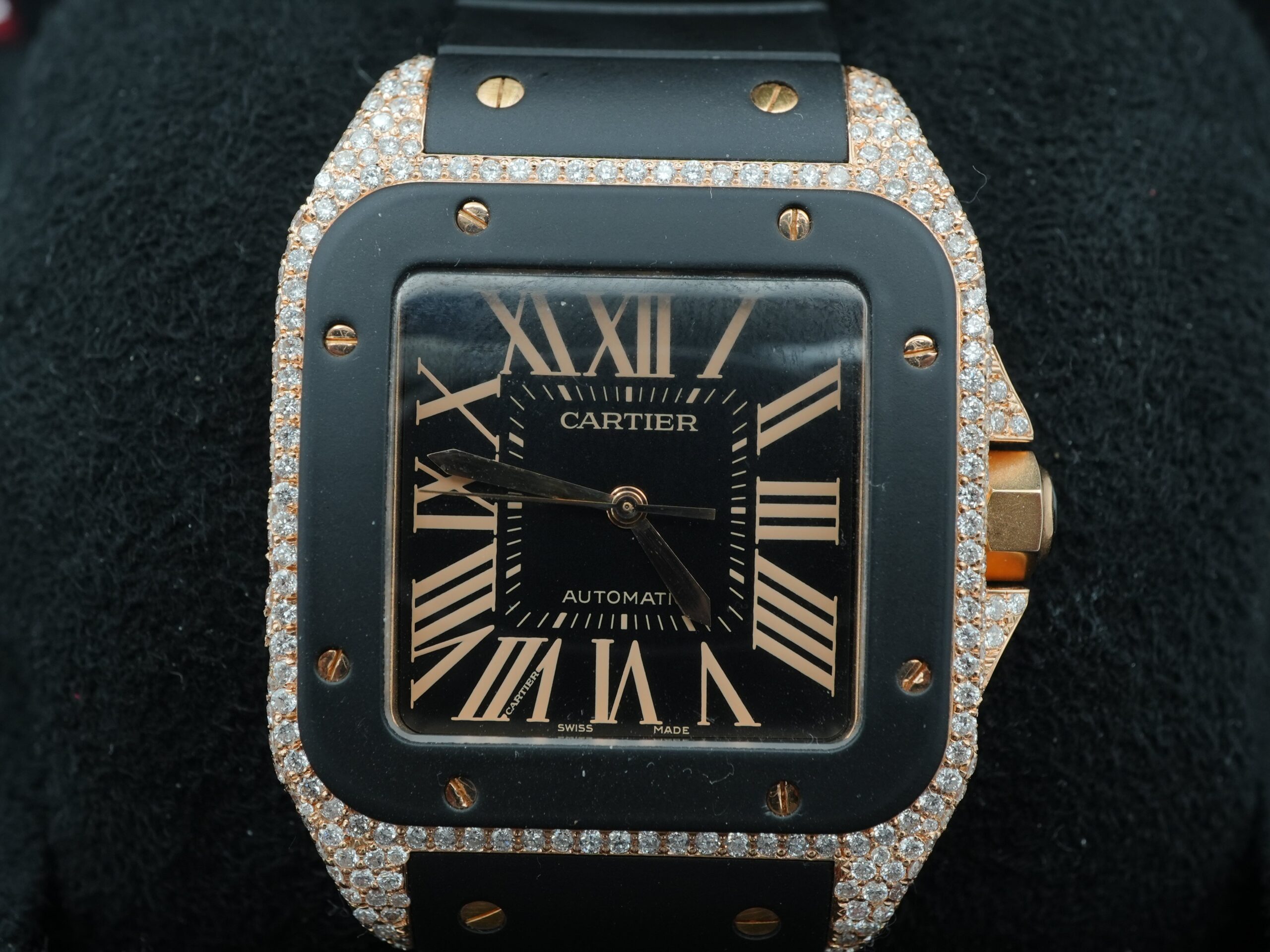 Cartier 41,3 mm Santos 100 Large / Rose Gold - Imagem 3