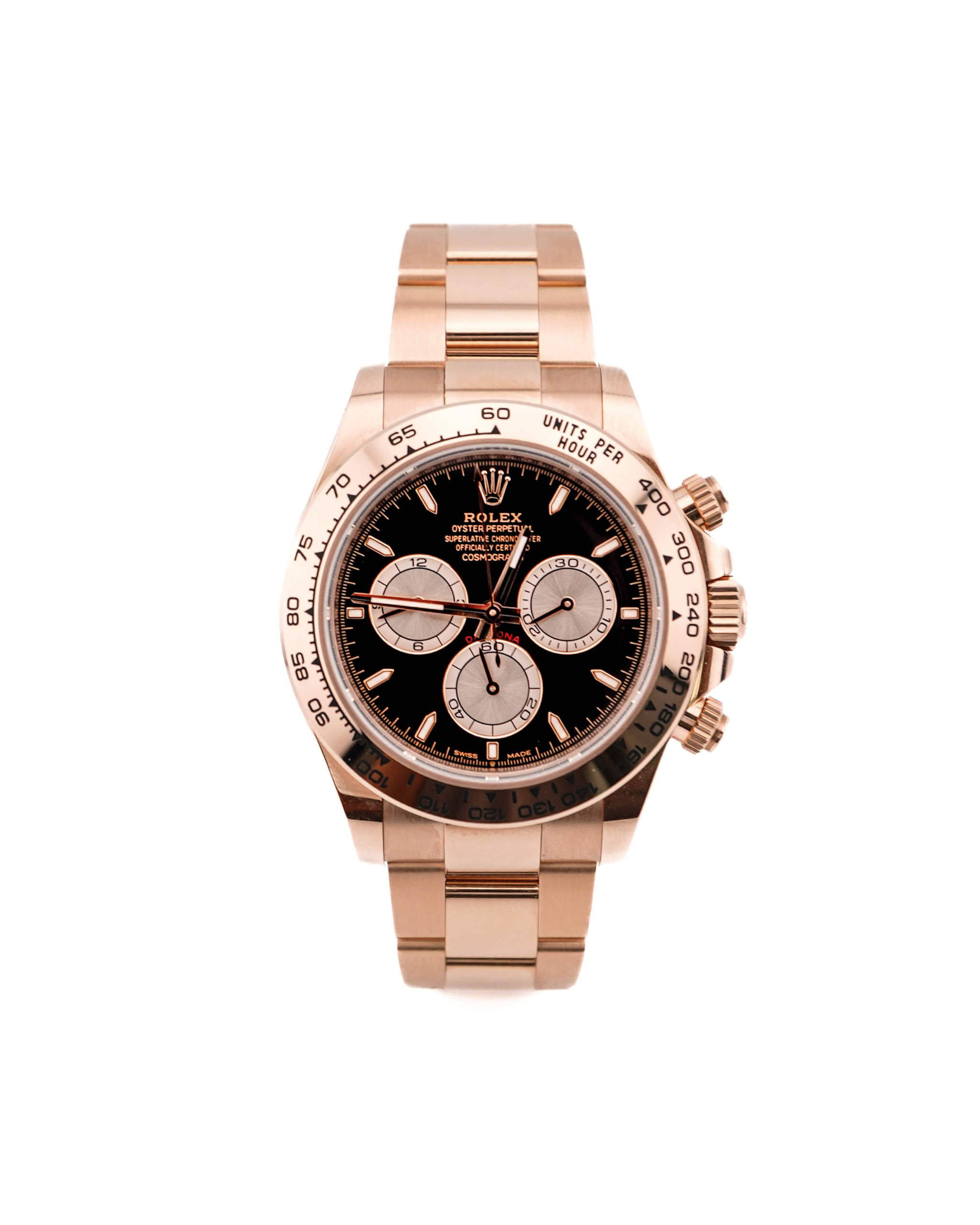 Rolex Cosmograph Daytona 18K Rose Gold Black