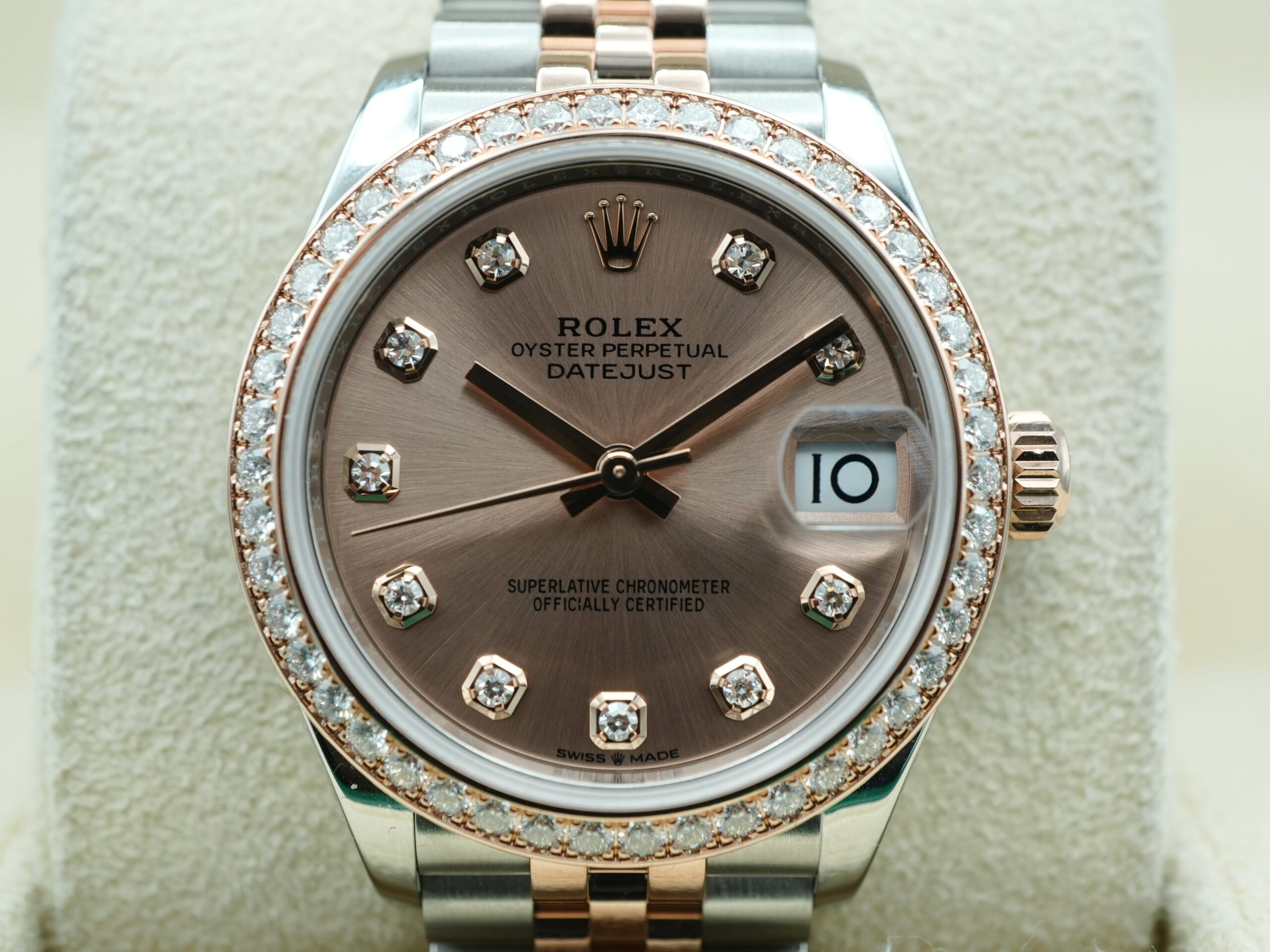 Rolex Datejust 31 mm / Pink Diamond – President - Imagem 3