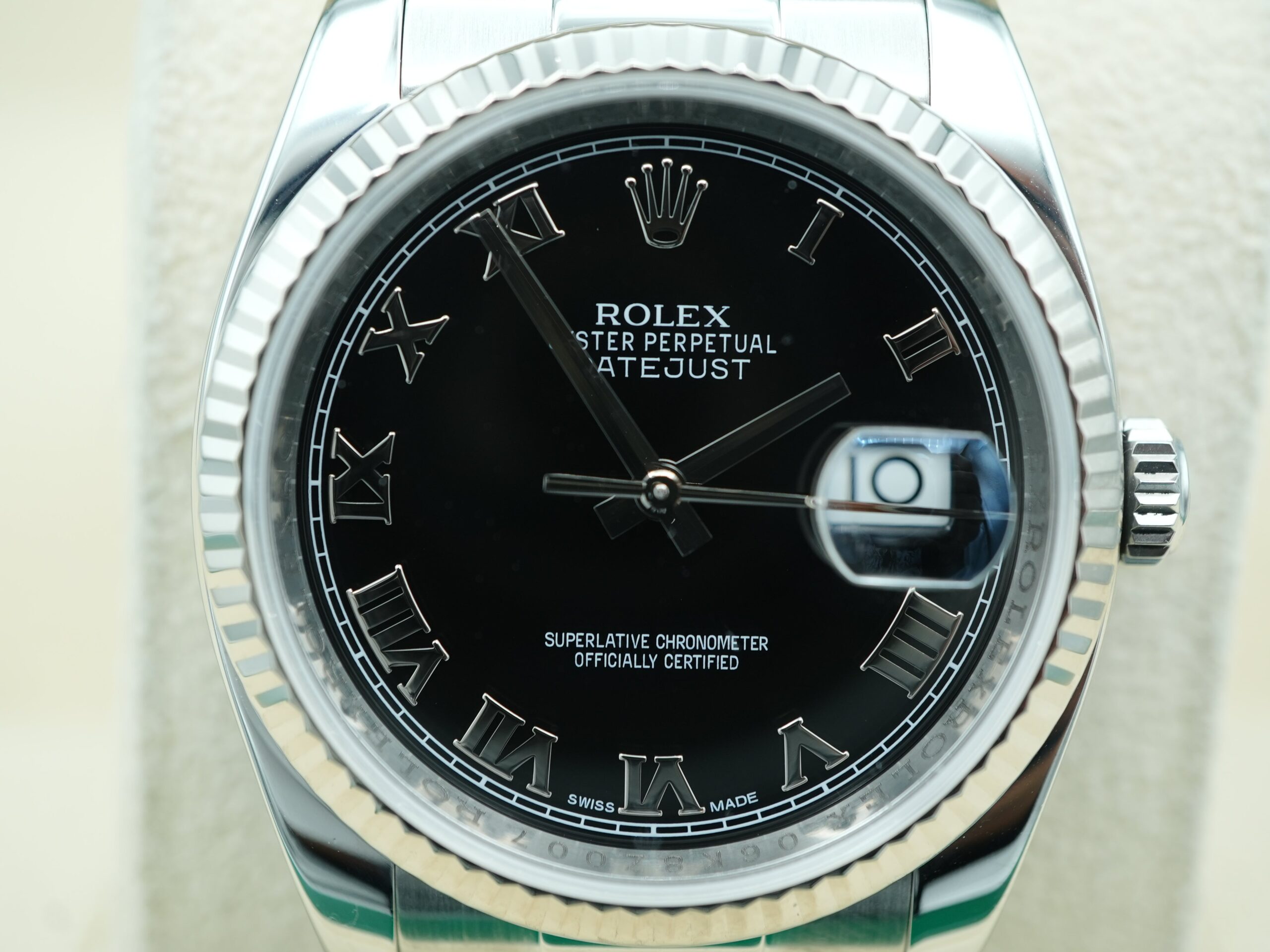Rolex Datejust 36 mm / Black Roman – Oyster - Imagem 3