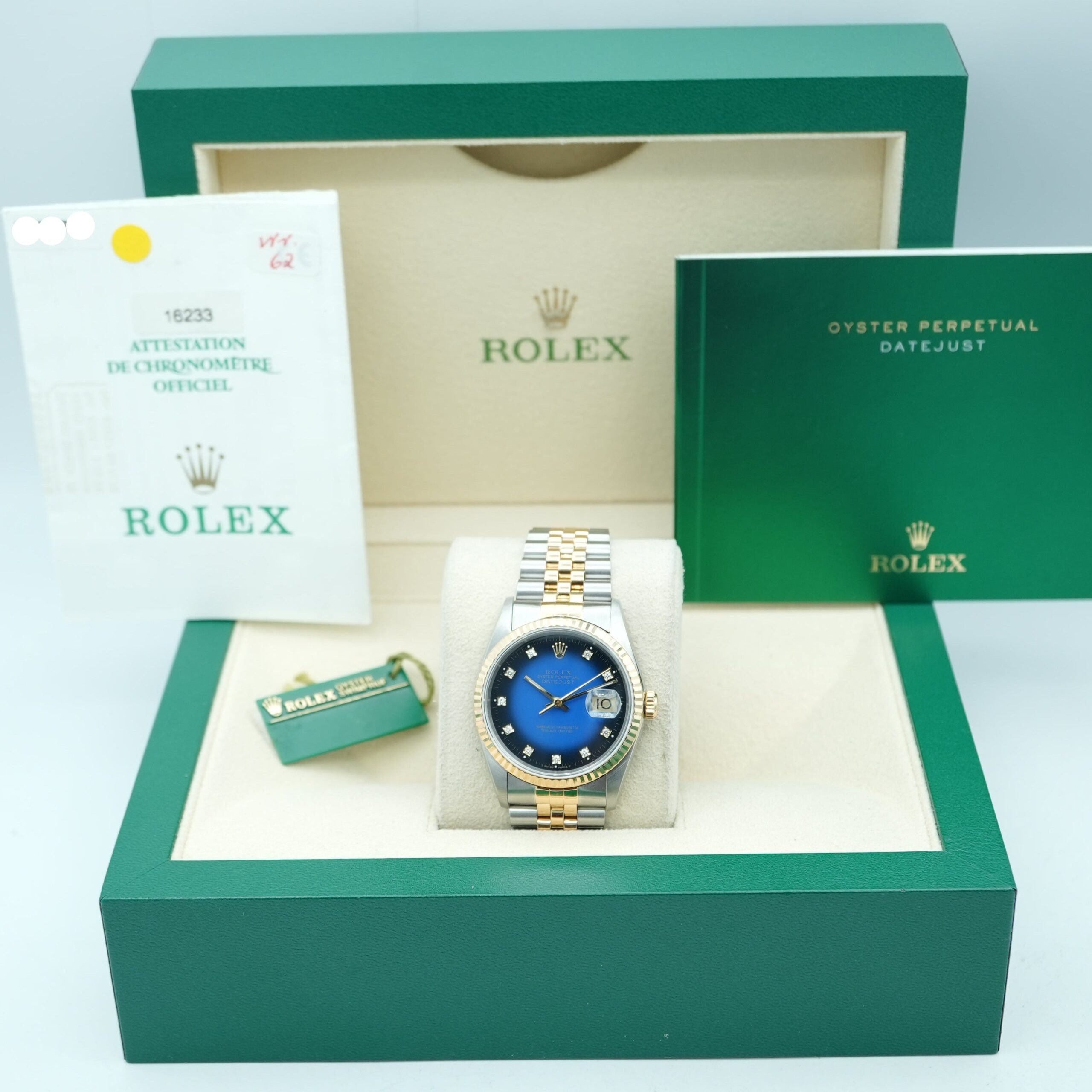 Rolex Datejust 36 mm / Blue Vignette Diamond – Jubilee - Imagem 2