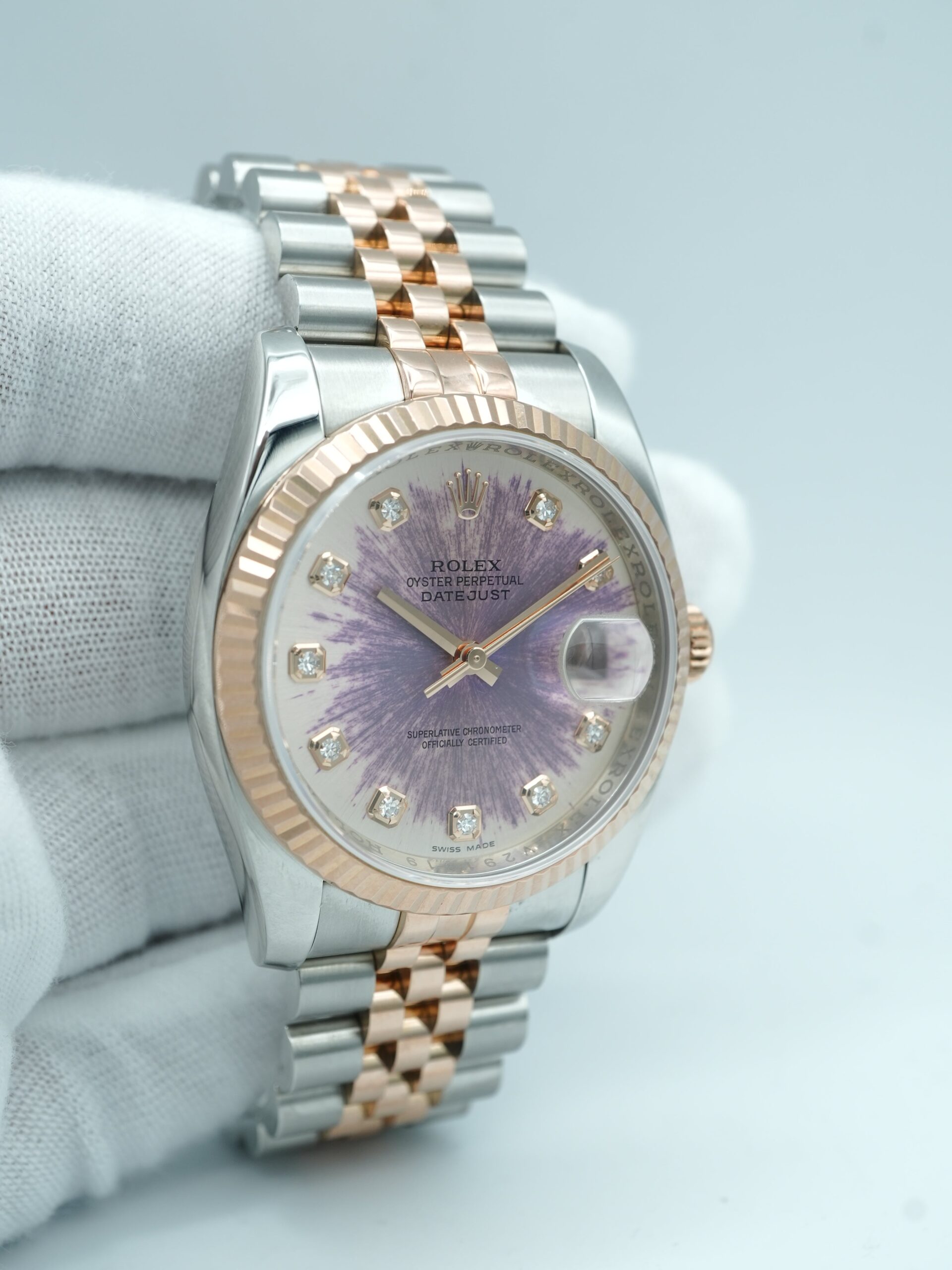 Rolex Datejust 36 mm / Rose Gold Diamond – Jubilee – Bild 5
