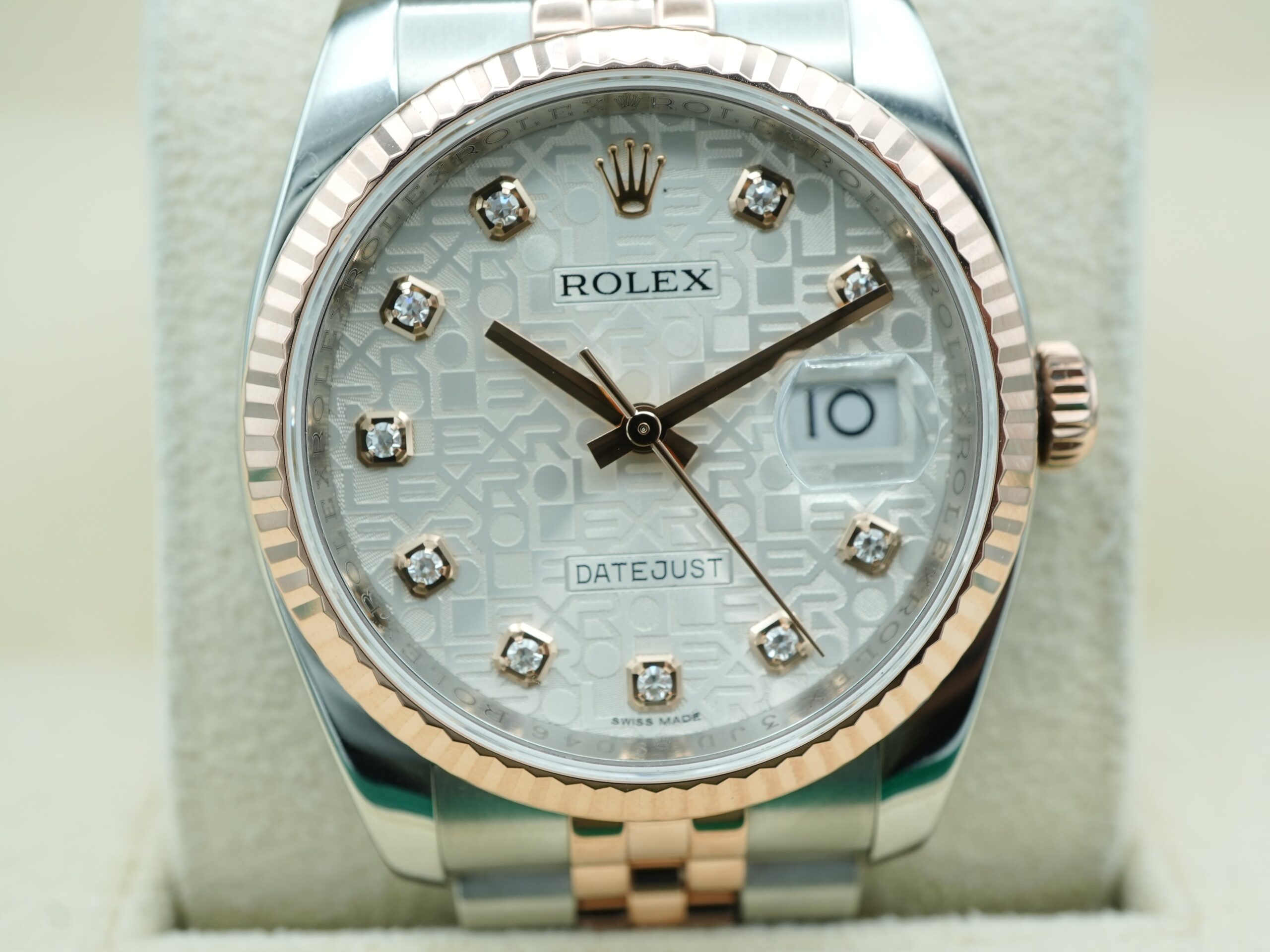 Rolex Datejust 36 mm / Silver Jubilee Diamond – Oyster - Imagem 3