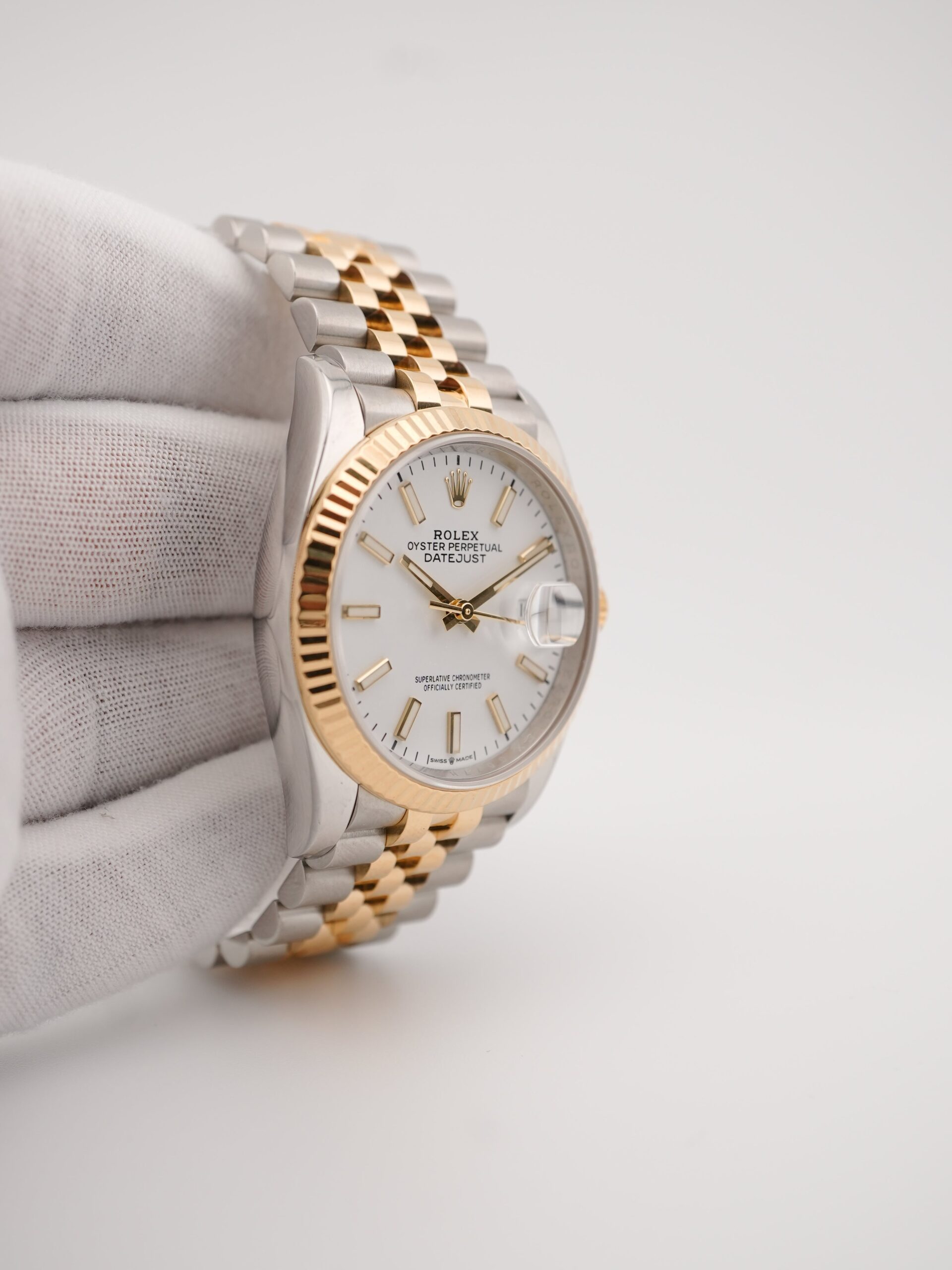Rolex Datejust 36 mm / White – Jubilee - Imagem 4