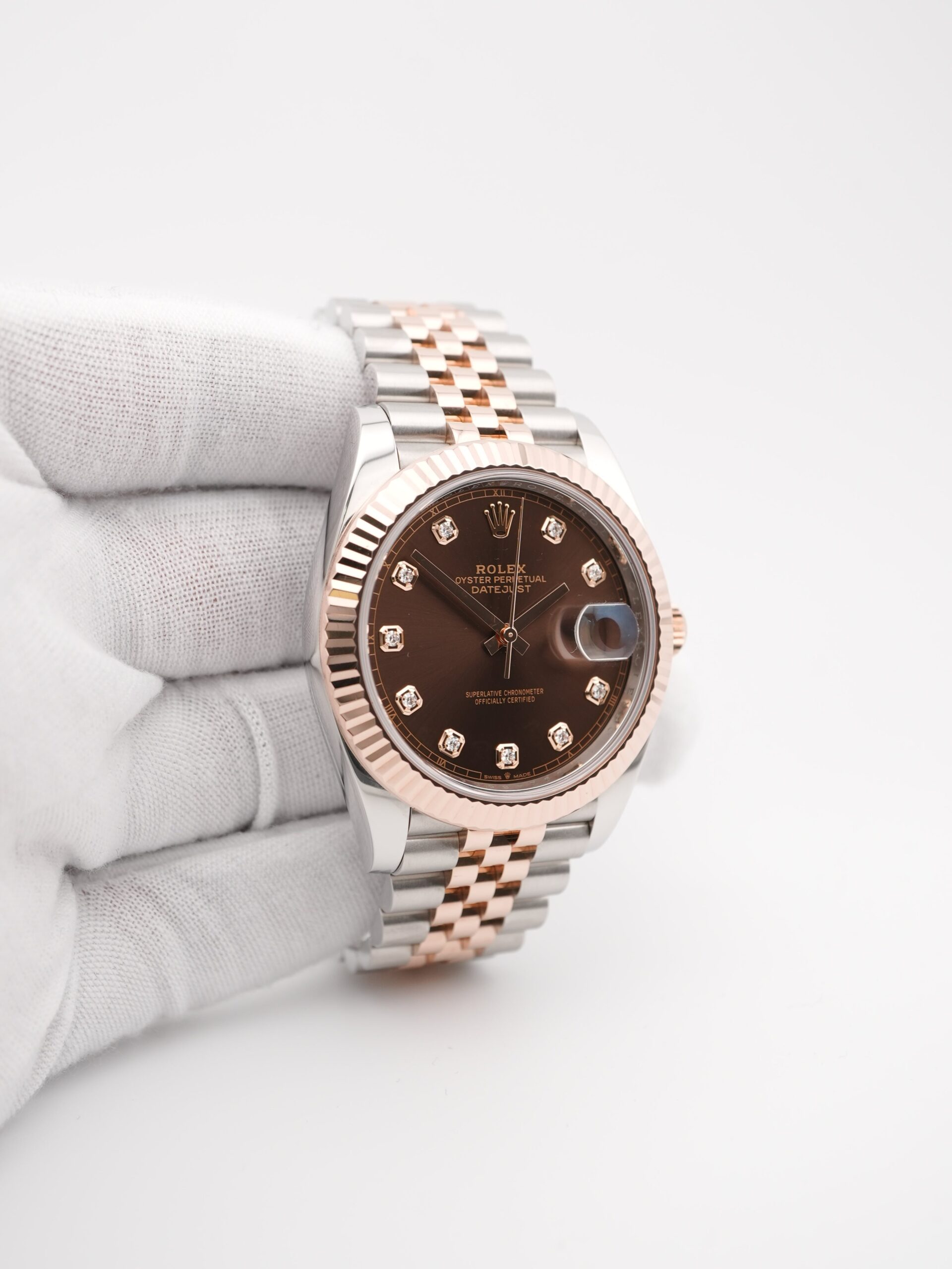 Rolex Datejust 41 mm / Chocolate Brown Diamond – Jubilee - Imagem 3
