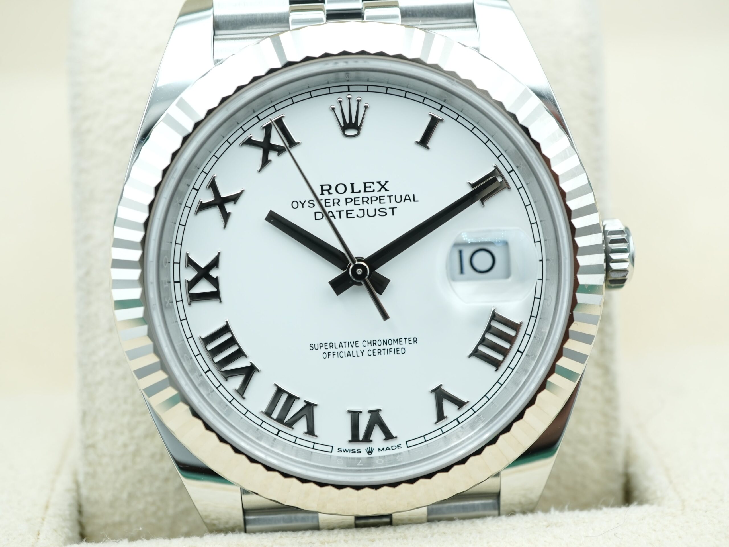 Rolex Datejust 41 mm / White Roman – Jubilee - Imagem 3